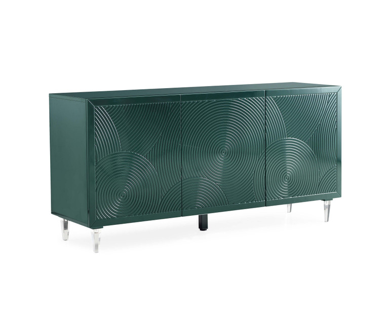 Serenity Green Lacquer Buffet