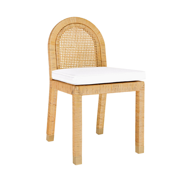 Avalon Natural Rattan Arched Back Dining Chair