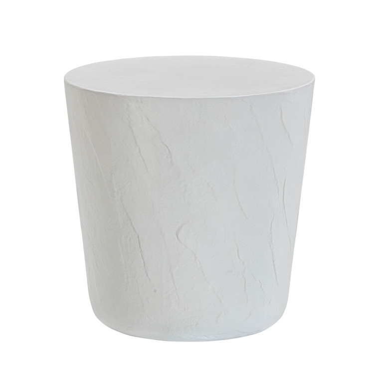 Marlowe Light Grayson Faux Plaster Indoor / Outdoor Concrete Stool