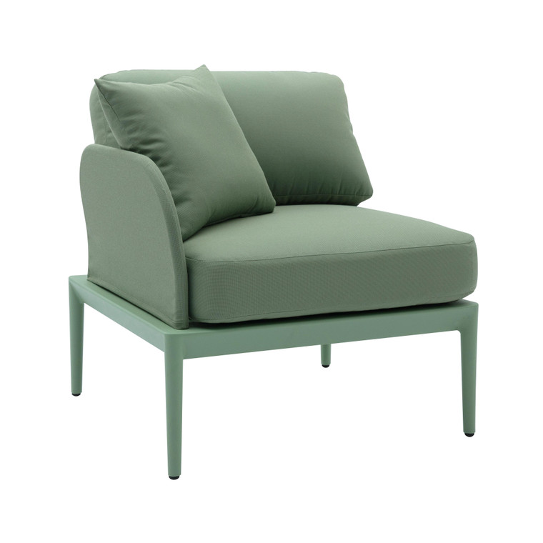 Carmine Moss Green Modular Outdoor Corner Seat