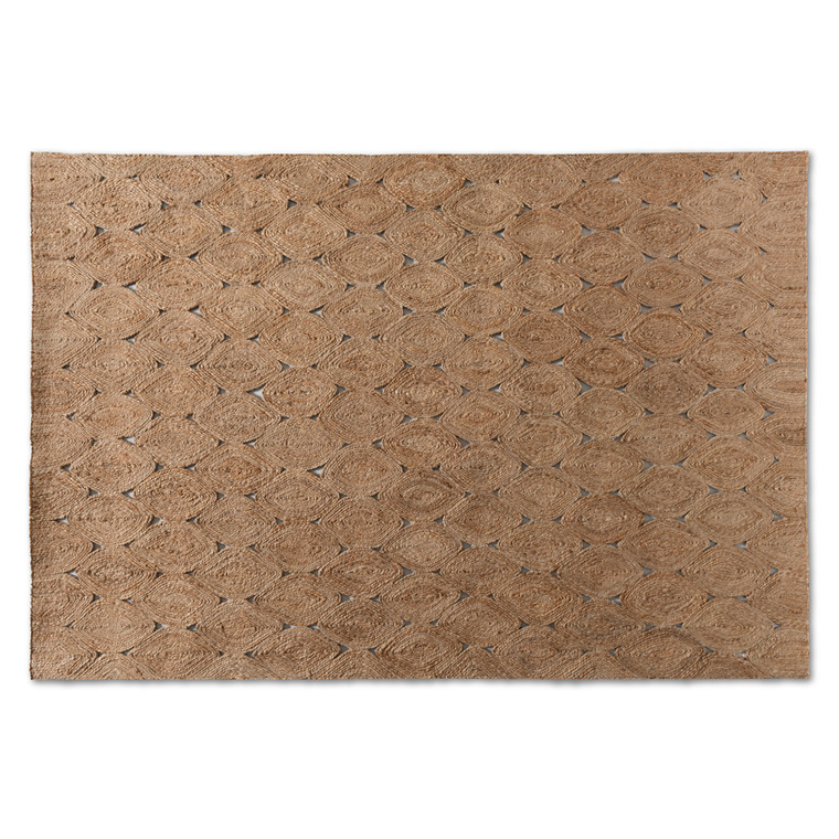 Loon Brather Steal Modern and Contemporary Handwoven Hemp Area Rug | Natural