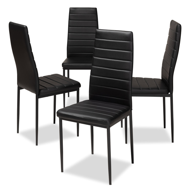 Branwen Modern and Contemporary Faux Leather Upholstered Dining Chair | Set of 4