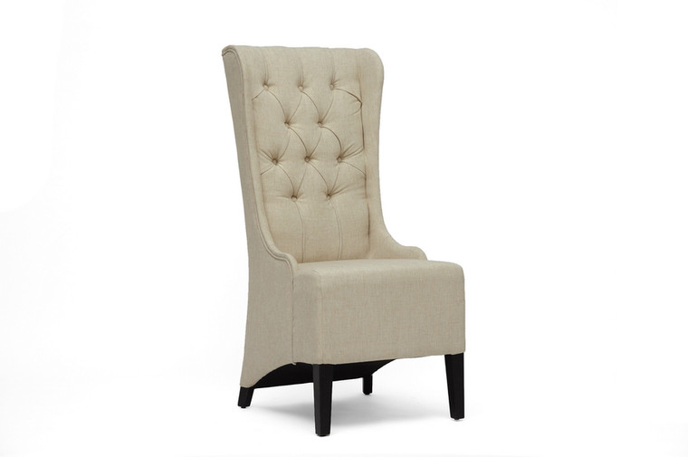 Cenvit Linen Modern Accent Chair | Beige