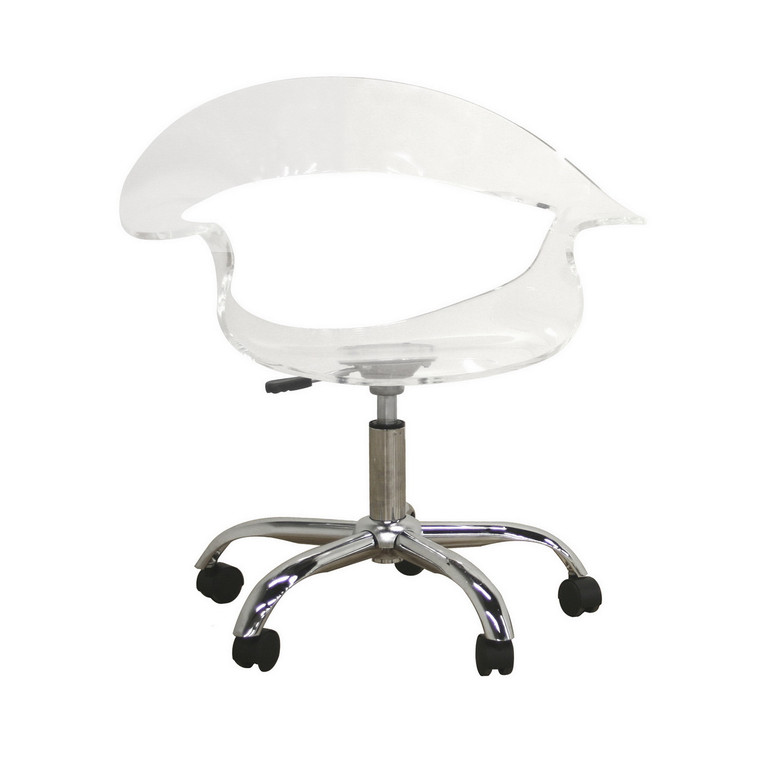 Ophelie Grayson Swivel Chair | Clear