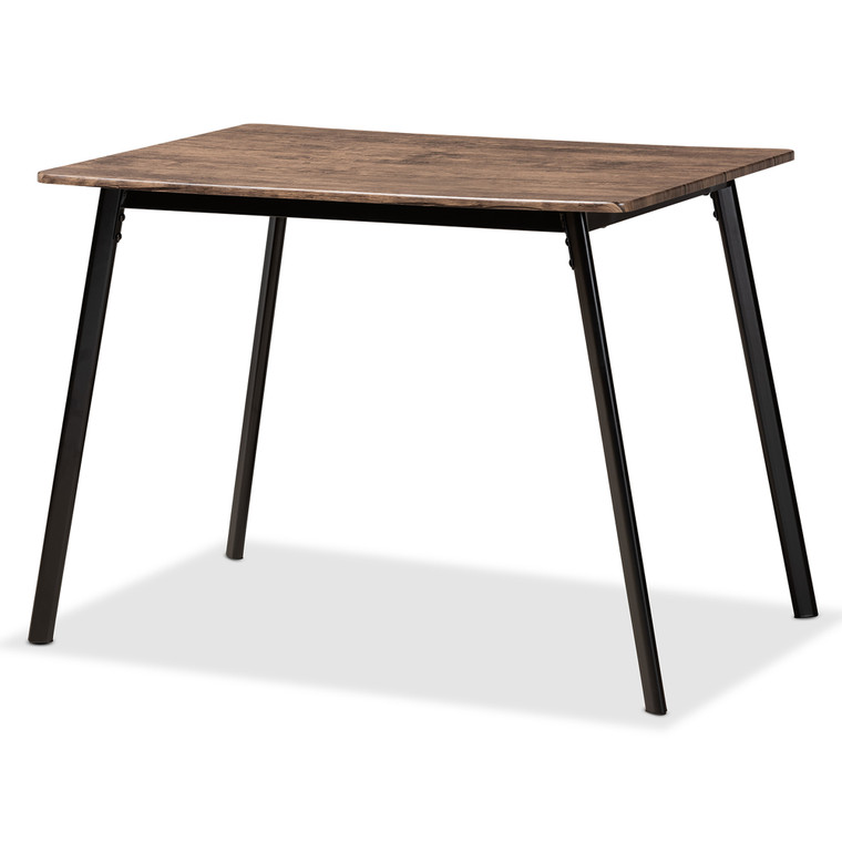 Inverness Tid-Century Todern Dining Table | Walnut Brown/black