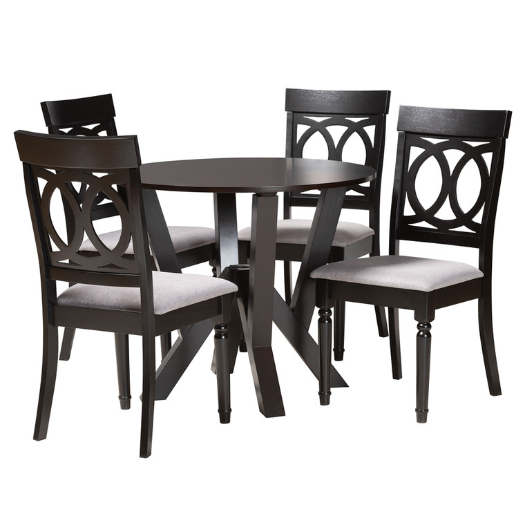 Willa Modern Fabric 5-Piece Dining Set