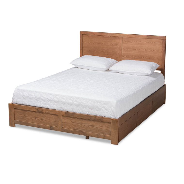 Nessa Modern and Contemporary Transitional Platform Storage Bed