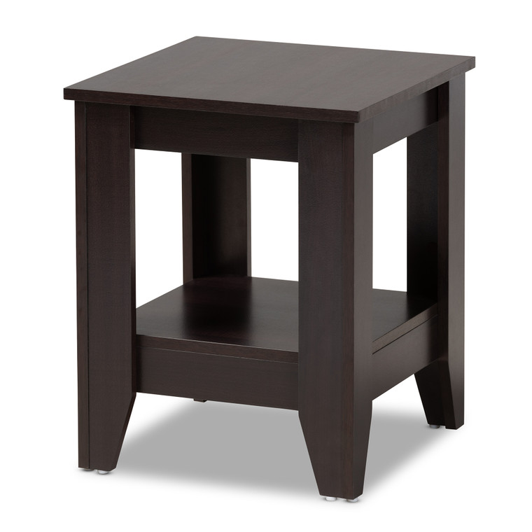 Zella Todern and Contemporary Wood End Table | Stellan Brown