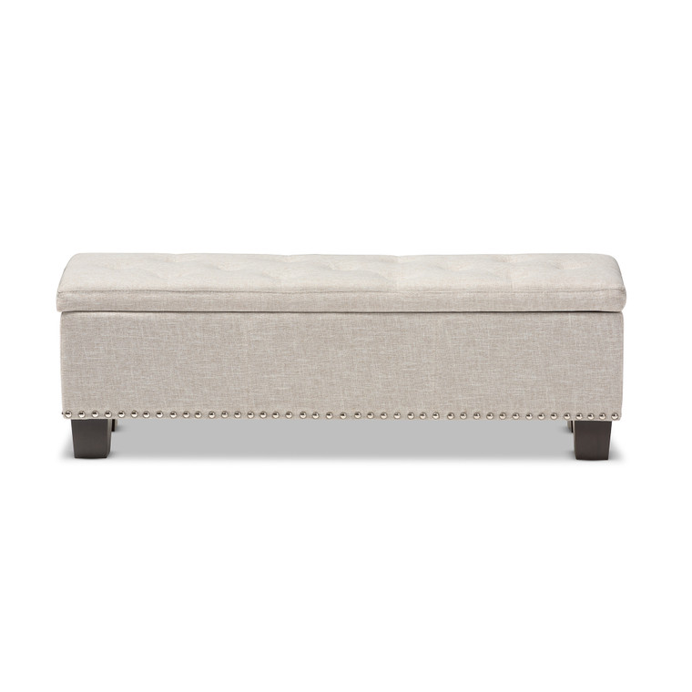 Vivian Todern and Contemporary Fabric Upholstered Button-Tufting Storage Ottoman Bench