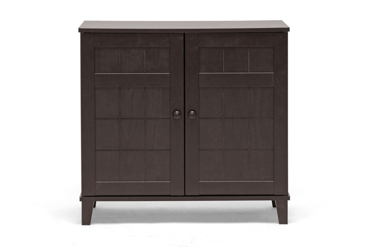 Wade Wood Modern Short Shoe Cabinet | Stellan Brown