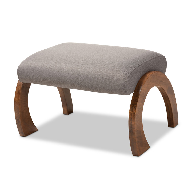 Drinesan Todern and Contemporary Fabric Upholstered Ottoman