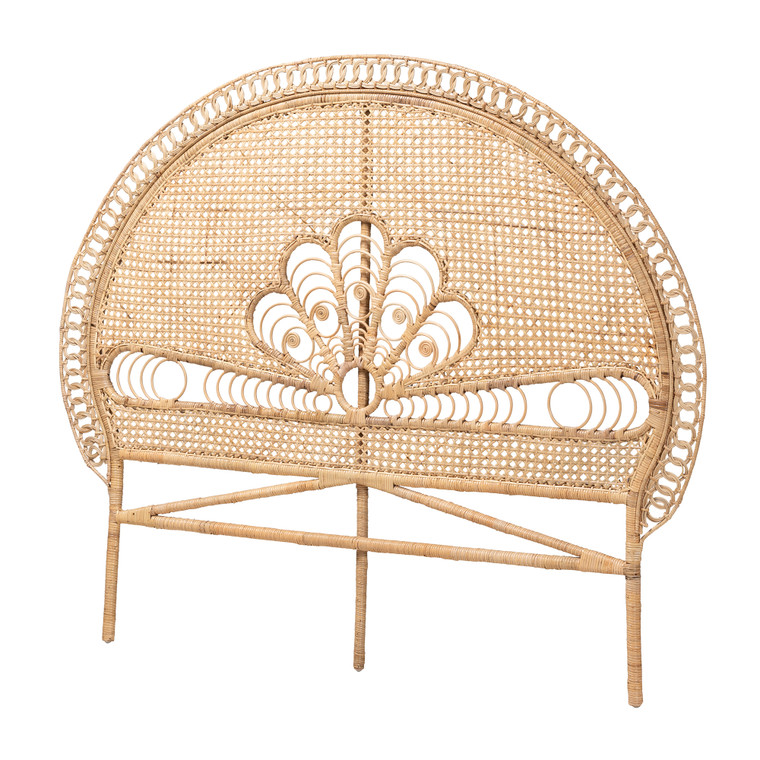 Carlette Todern Bohemian Rattan Standalone Headboard | Natural Brown