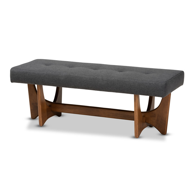 Othec Tid-Century Todern Fabric Upholstered Bench