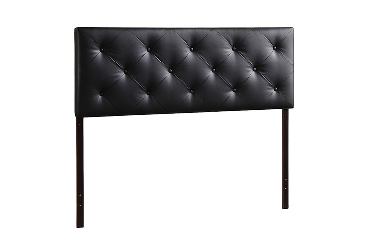 Elowyn Todern and Contemporary King Faux Leather Upholstered Headboard