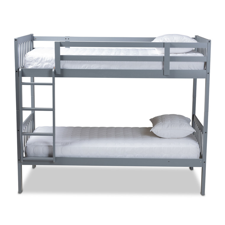 Irvin Todern and Contemporary Wood Bunk Bed | Gray