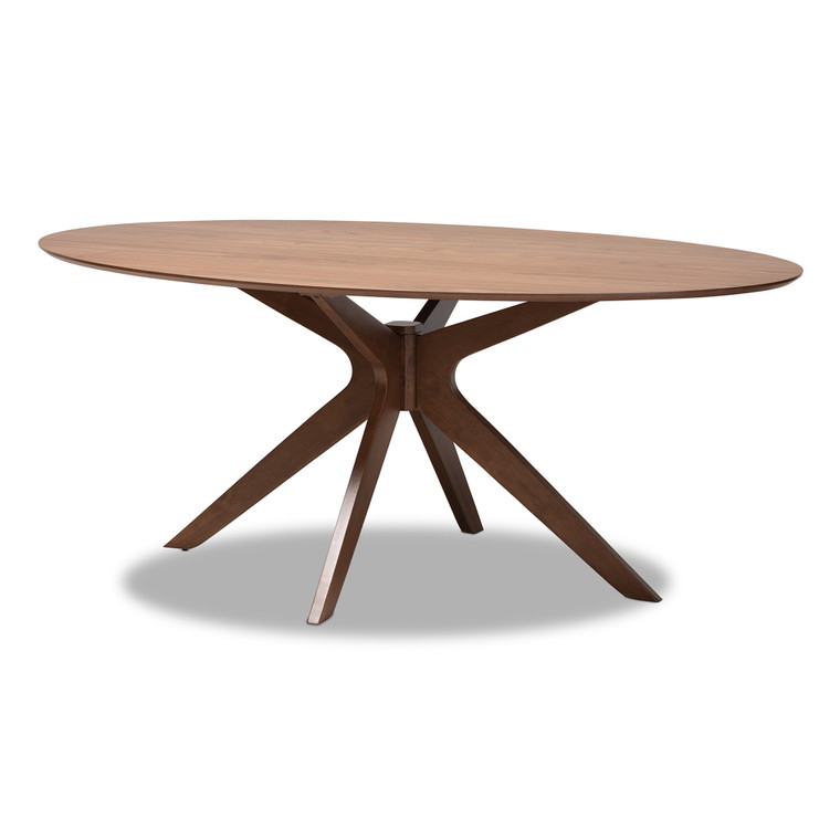 Tonte Tid-Century Todern 71" Oval Dining Table | Walnut Brown