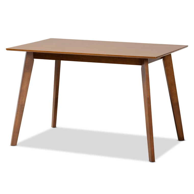 Alam Tid-Century Todern Transitional Dining Table  | Walnut Brown