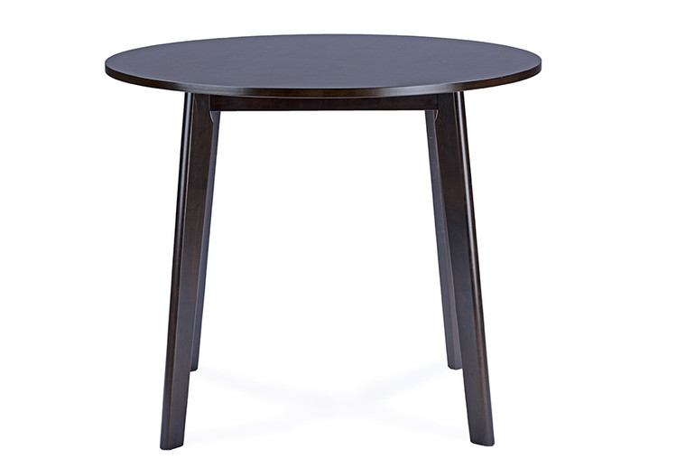 Noraha Mid-Century Wood Round Dining Table | Stellan Brown