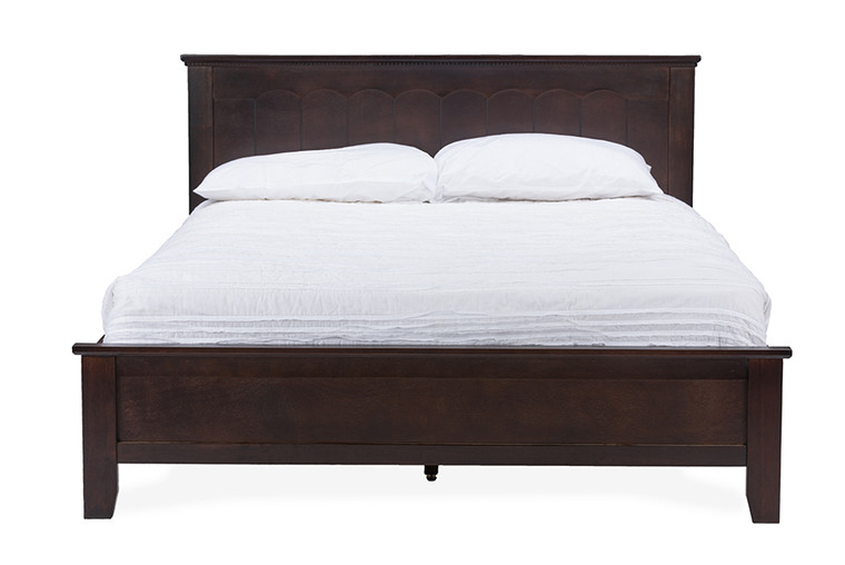 Humaisc Cappuccino Wood Contemporary Twin-Size Bed | Stellan Brown