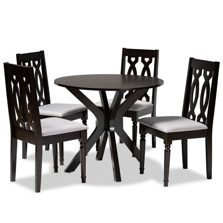 Oswin Todern and Contemporary Fabric Upholstered 5-Piece Dining Set