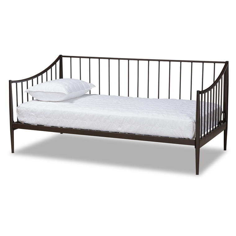 Pertur Vintage Industrial Metal Daybed | Blak Bronze