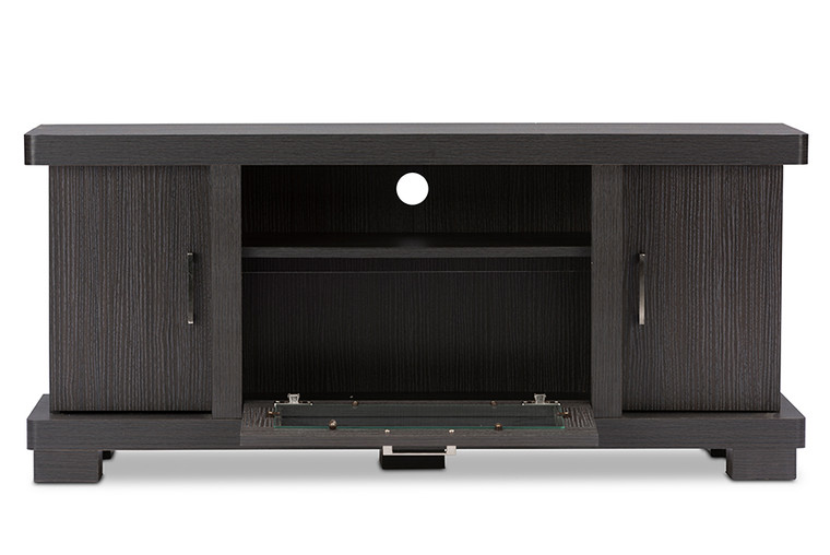 Keviva 47" Greyish Wood TV Cabinet with 2 Doors | Grey/Stellan Brown