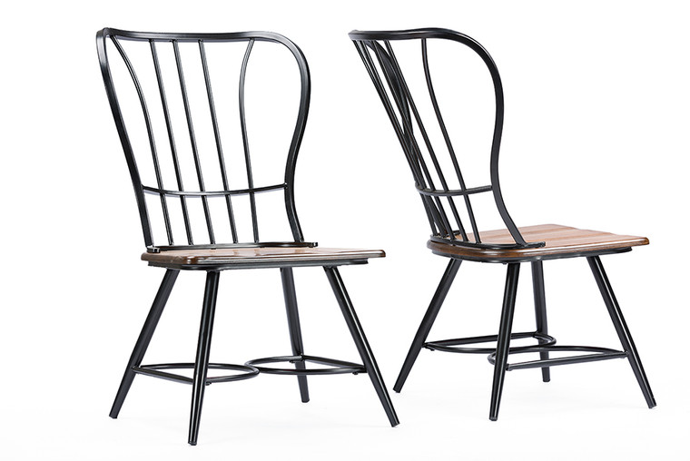 Eal Vintage Industrial Dining Chair | Set of 2