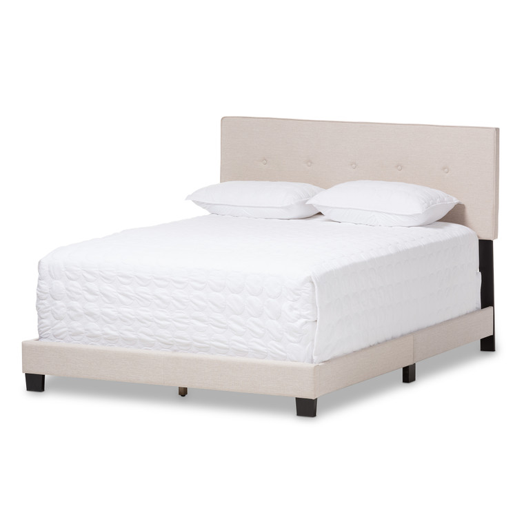 Hampten Modern and Contemporary Fabric Upholstered Bed