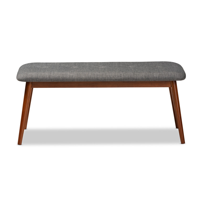 Quinn II Tid-Century Todern Fabric Upholstered Dining Bench