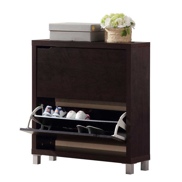 Ssmim Modern 2 Drawers Shoe Cabinet