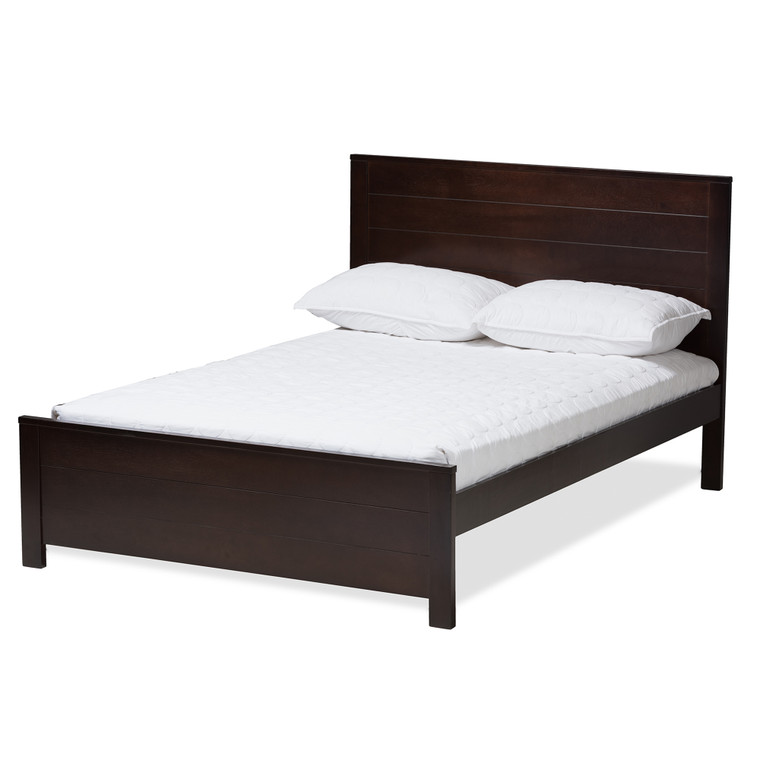 Catarina Todern Classic Mission Style BrownFull Platform Bed