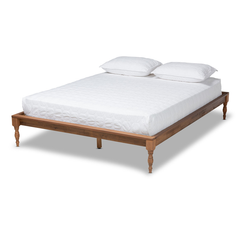 Romya Vintage French Inspired Ash Wanut Bed Frame