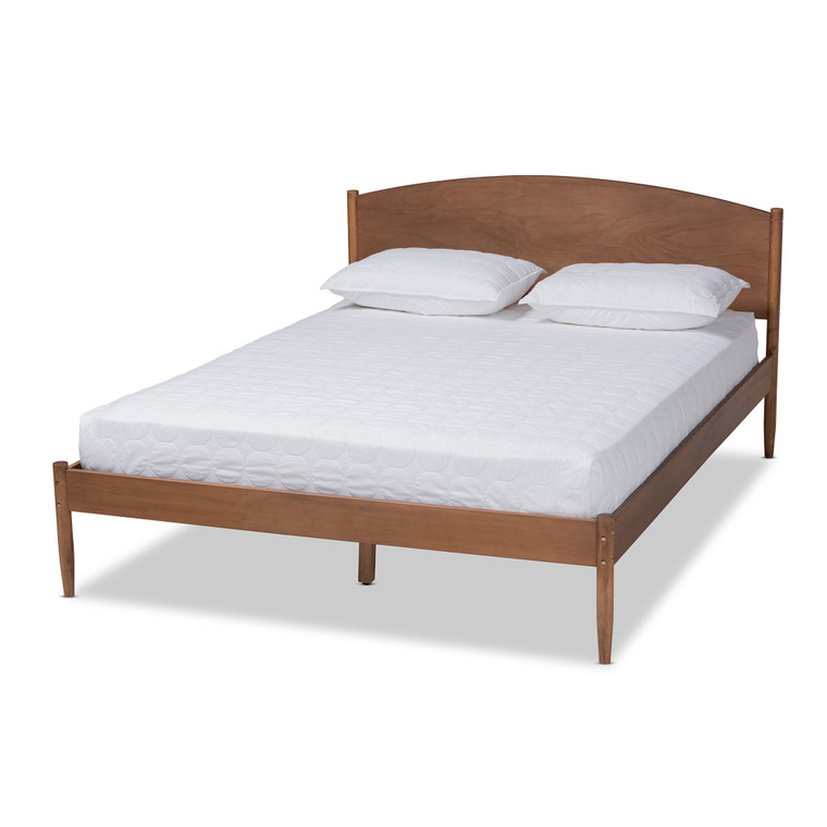 Noralea Mid-Century Modern Ash Wanut Platform Bed