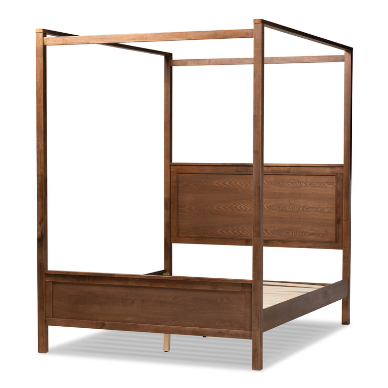 Coniver Modern and Contemporary Wood Platform Canopy Bed