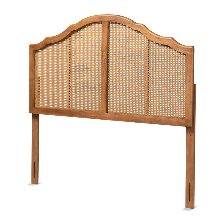 Boheme Vintage Classic and Traditional and Synthetic Rattan Arched Headboard