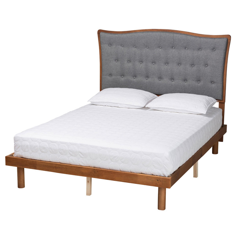 Niaolv Classic and Traditional Fabric Platform Bed