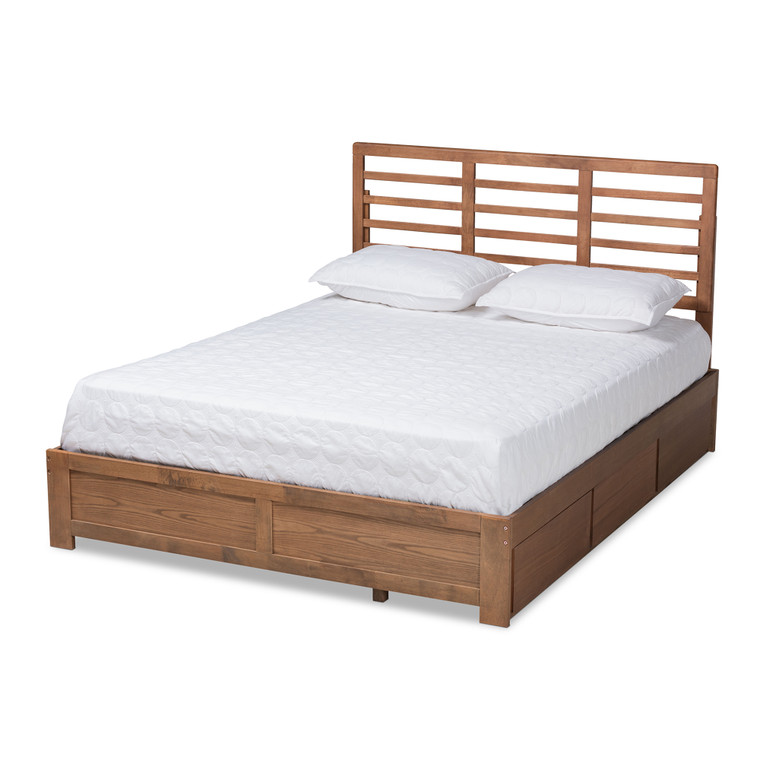 Ierap Modern and Contemporary Transitional Ash Platform Storage Bed
