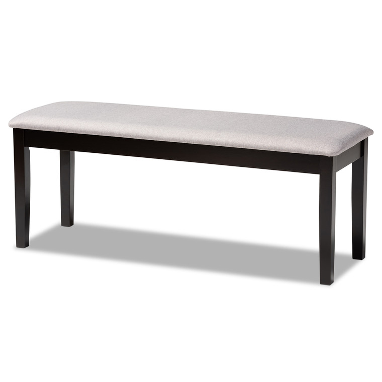 Eserat Todern and Contemporary Transitional Fabric Upholstered Dining Bench