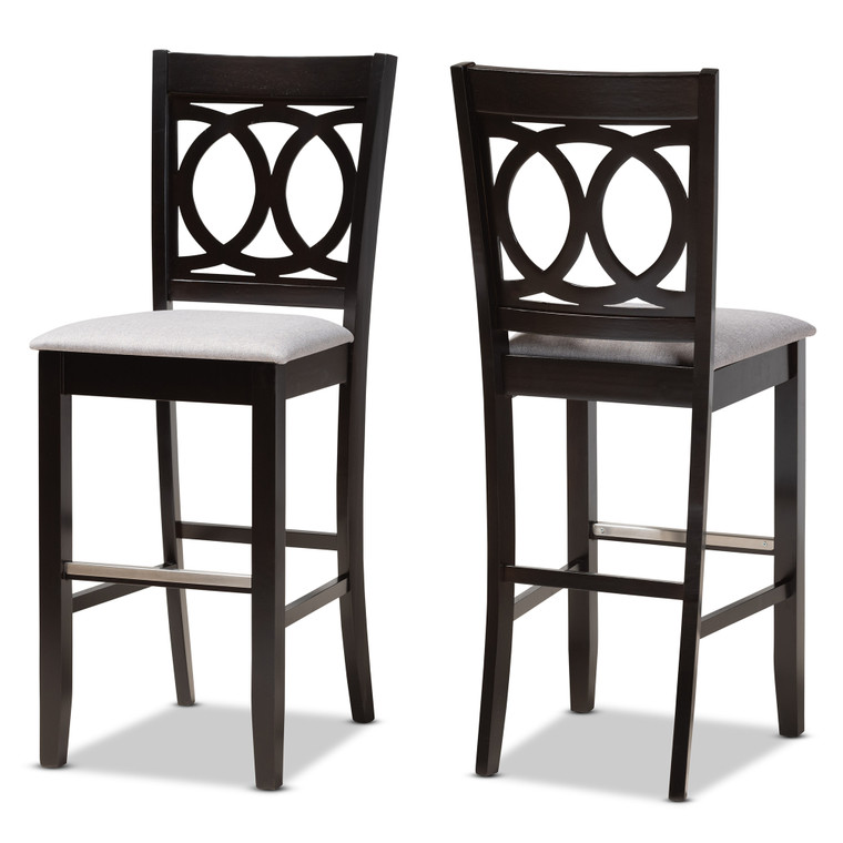 Mervyn Todern and Contemporary Fabric Upholstered and 2-Piece Bar Stool Set