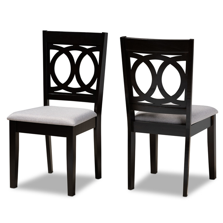 Ella Todern and Contemporary Fabric Upholstered 2-Piece Dining Chair Set Set