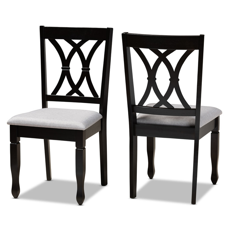 Eunare Todern and Contemporary Fabric Upholstered 2-Piece Dining Chair Set Set