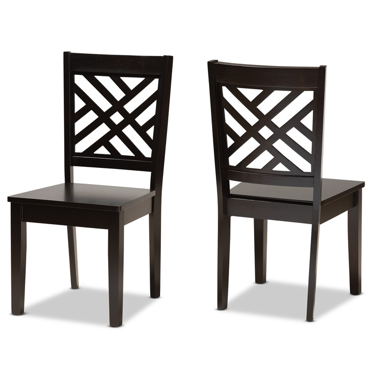 Havelock Todern and Contemporary Transitional 2-Piece Dining Chair Set