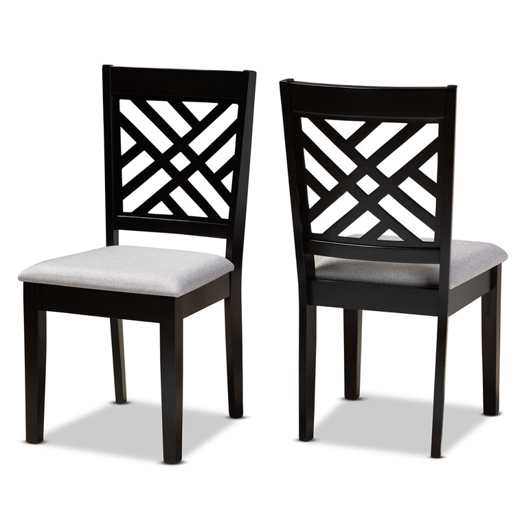 Havelock Todern and Contemporary Fabric Upholstered 2-Piece Dining Chair Set Set