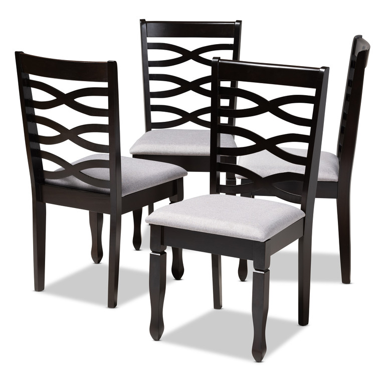 Grays Todern and Contemporary Fabric Upholstered Dining Chair Set of 4