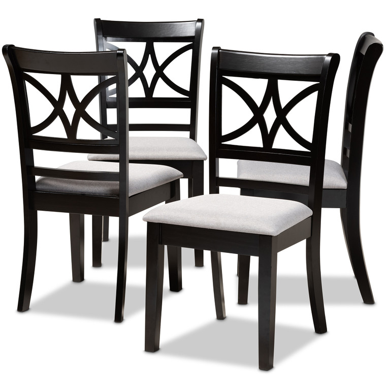 Kelrac Todern and Contemporary Fabric Upholstered and 4-Piece Dining Chair Set