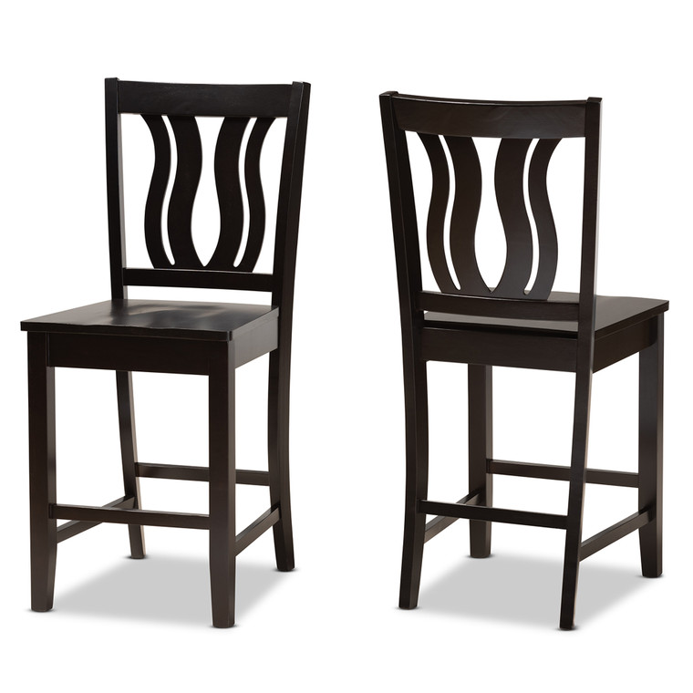 Noah Todern and Contemporary Transitional 2-Piece Counter Stool Set