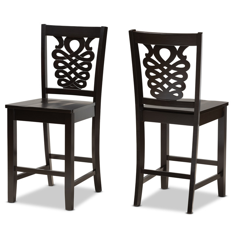 Vaisger Todern and Contemporary Transitional 2-Piece Counter Stool Set