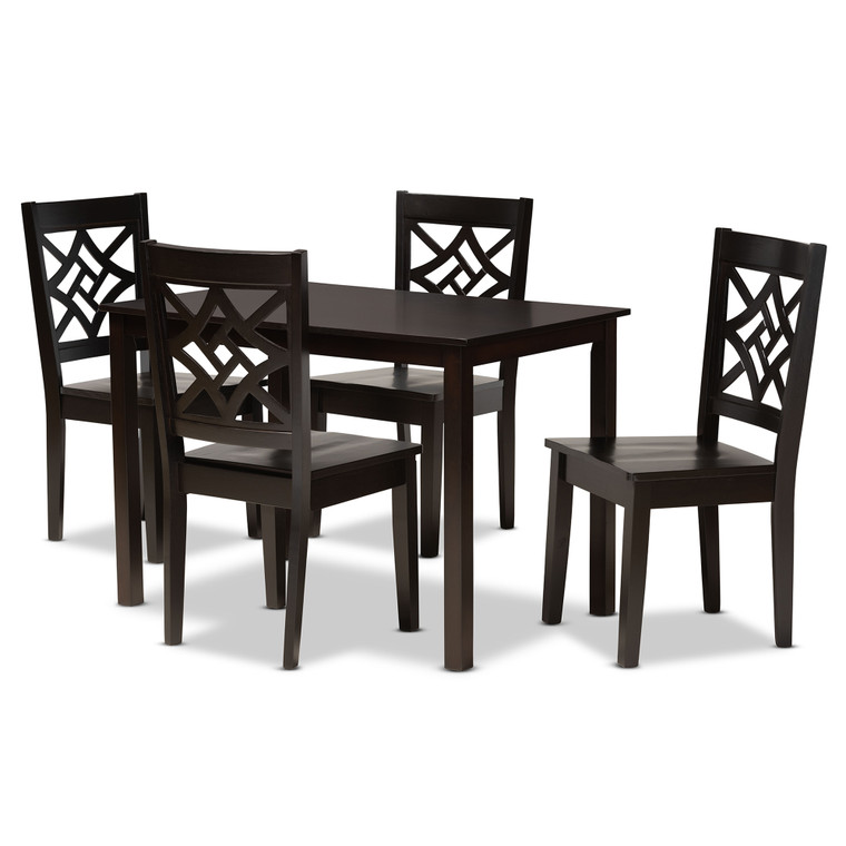 Nicoletta Todern and Contemporary Wood 5-Piece Dining Set