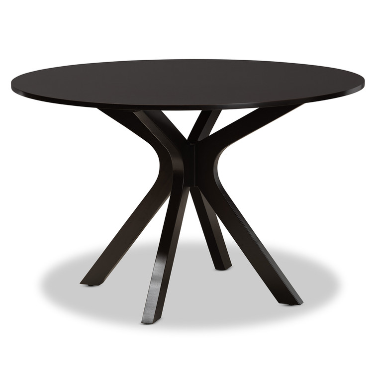 Jiken Todern and Contemporary 45" Wide Round Wood Dining Table