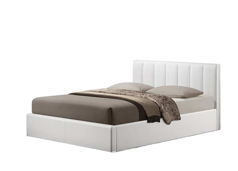 Moretemp Leather Contemporary Queen Bed | Black